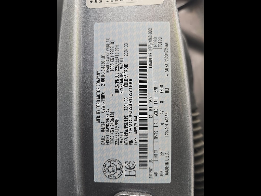 2024 Ford Escape Platinum