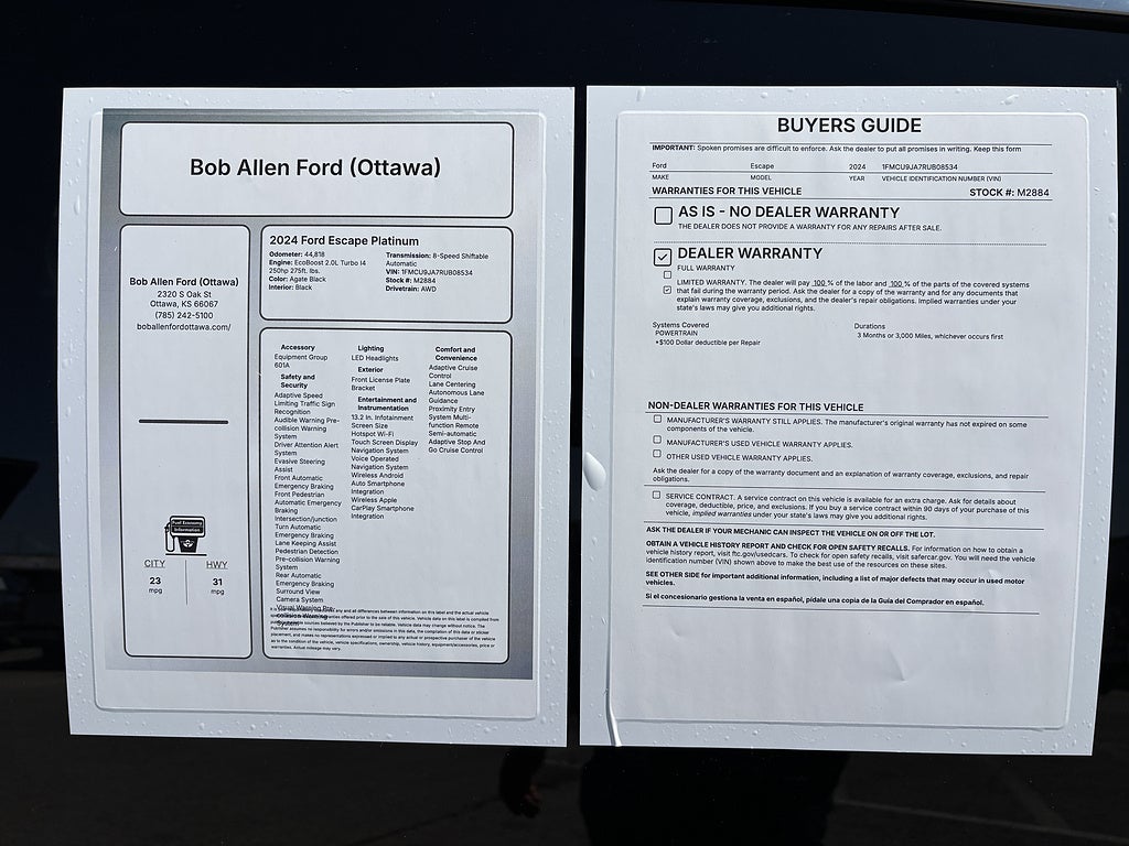 2024 Ford Escape Platinum