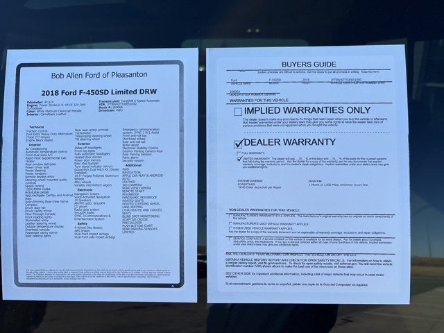 2018 Ford F-450SD Limited