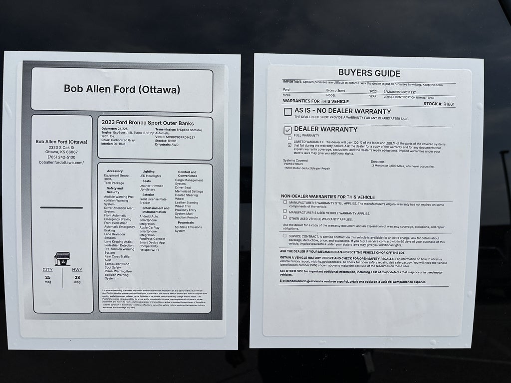 2023 Ford Bronco Sport Outer Banks