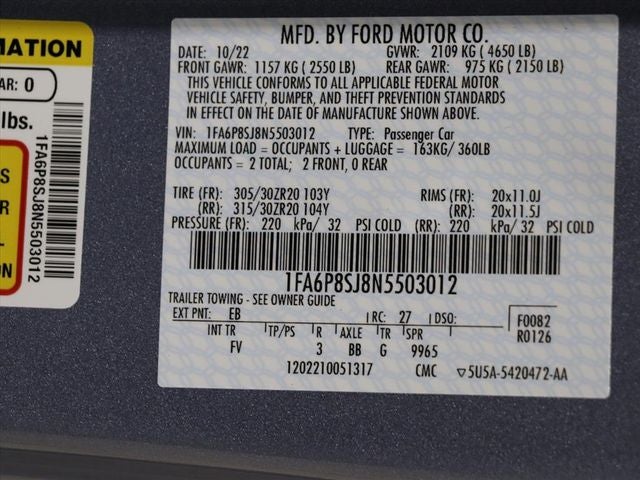 2022 Ford Mustang Shelby GT500