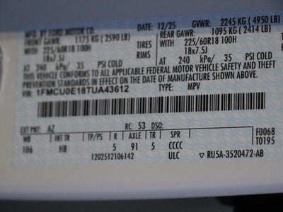 2026 Ford Escape Plug-In Hybrid Base