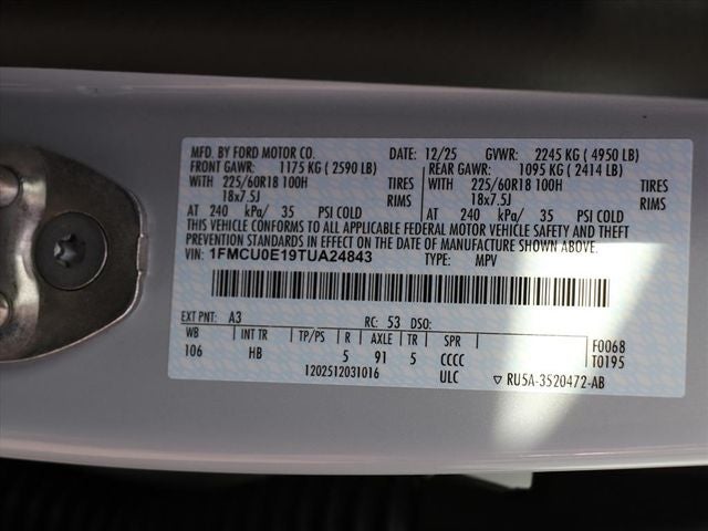 2026 Ford Escape Plug-In Hybrid Base