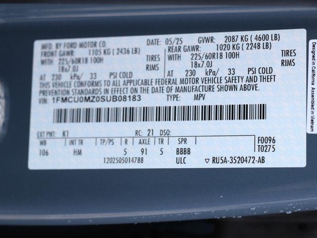 2025 Ford Escape Hybrid ST-Line