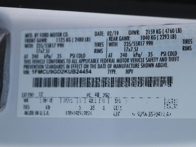 2019 Ford Escape SE