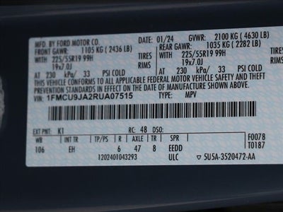 2024 Ford Escape Platinum