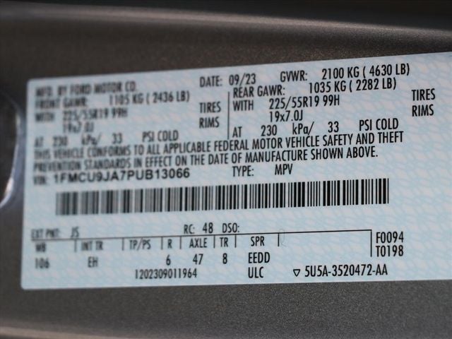 2023 Ford Escape Platinum