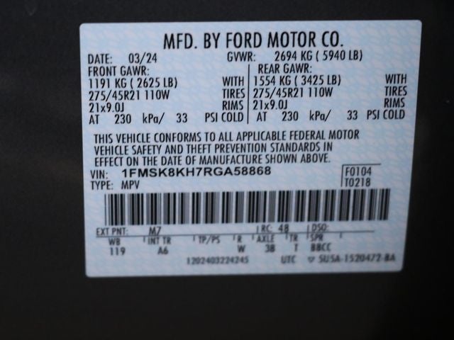 2024 Ford Explorer ST-Line