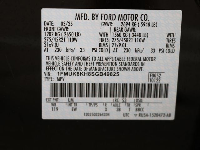 2025 Ford Explorer ST-Line