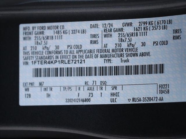 2024 Ford Ranger Lariat