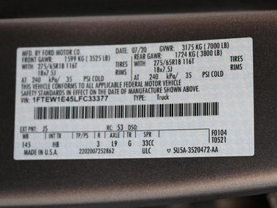 2020 Ford F-150 Lariat