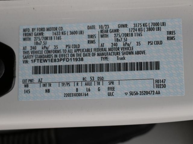 2023 Ford F-150 Tremor