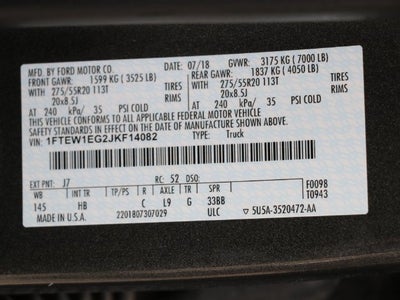 2018 Ford F-150 Lariat