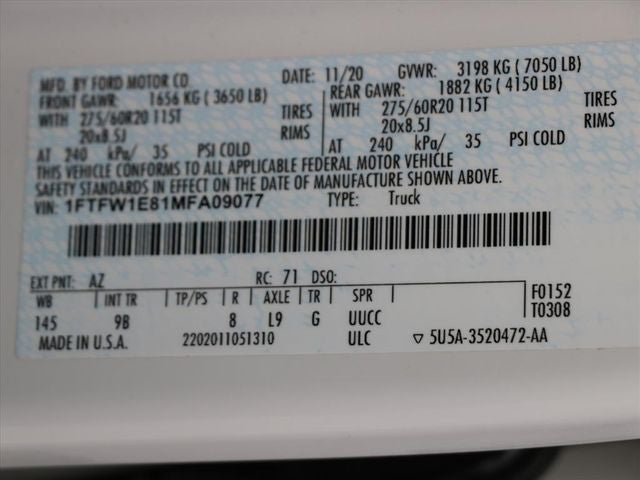 2021 Ford F-150 Platinum