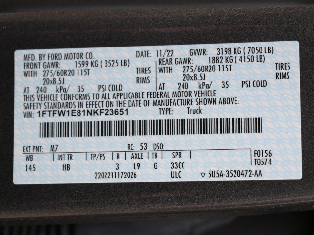 2022 Ford F-150 Lariat