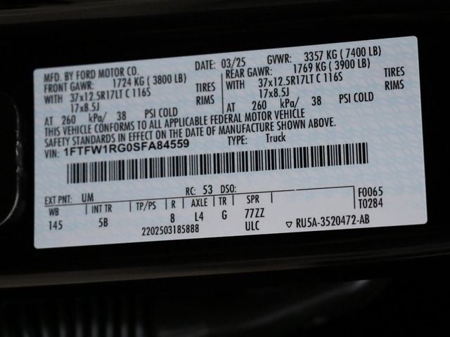 2025 Ford F-150 Raptor
