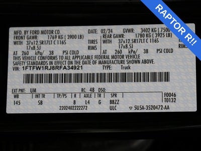 2024 Ford F-150 Raptor R