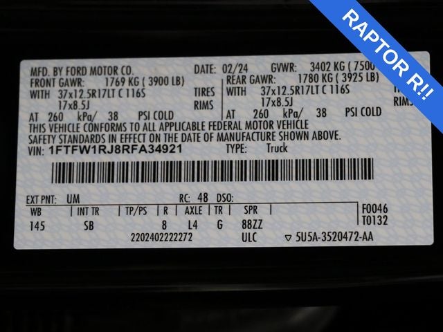 2024 Ford F-150 Raptor R
