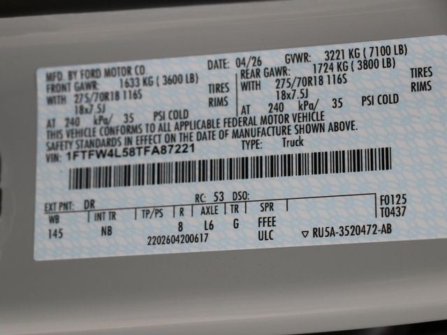 2026 Ford F-150 Tremor