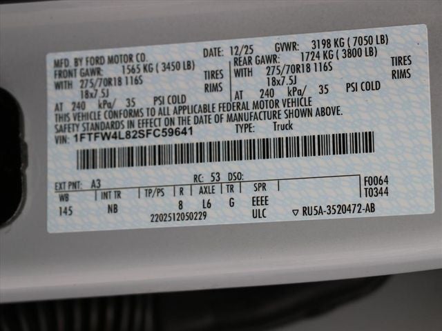 2025 Ford F-150 Tremor