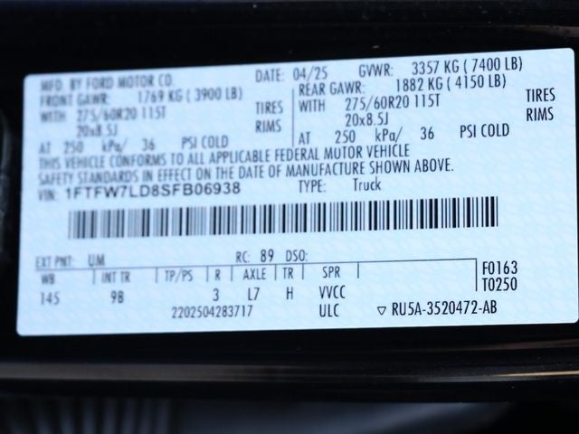 2025 Ford F-150 Platinum