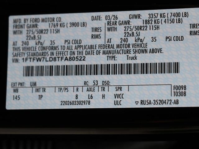 2026 Ford F-150 Platinum