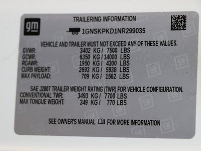 2022 Chevrolet Tahoe Z71