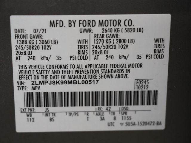 2021 Lincoln Nautilus Reserve