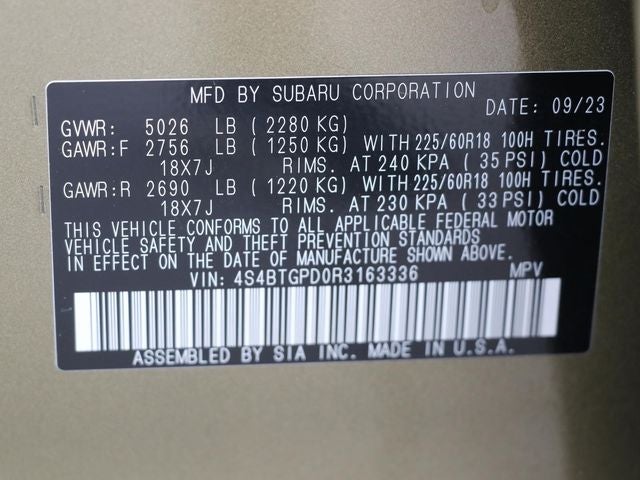 2024 Subaru Outback Touring XT