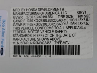 2022 Honda Odyssey EX-L