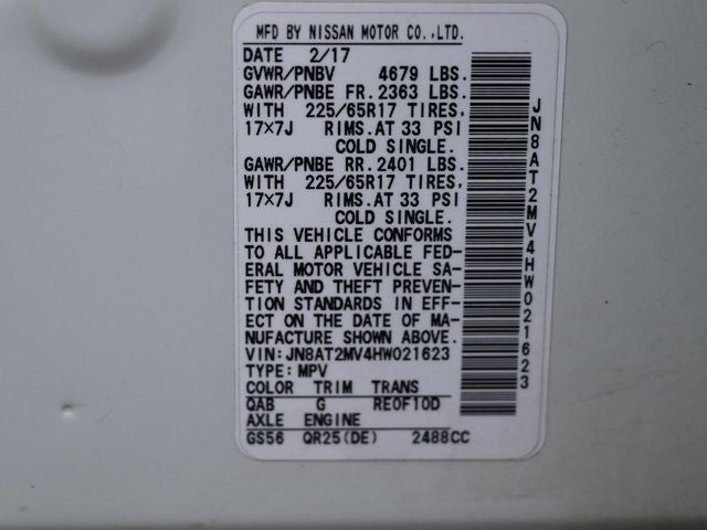 2017 Nissan Rogue SV