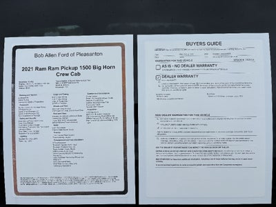 2021 RAM 1500 Big Horn