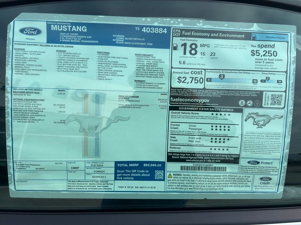 2026 Ford Mustang GT