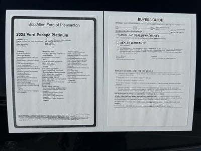 2025 Ford Escape Platinum