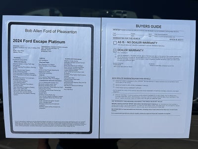 2024 Ford Escape Platinum