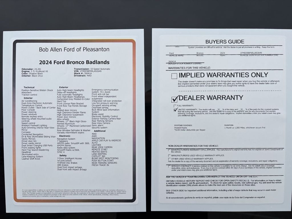 2024 Ford Bronco Badlands