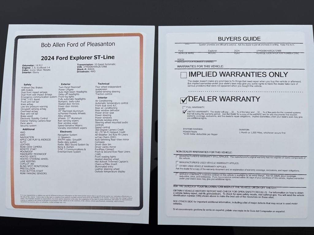 2024 Ford Explorer ST-Line