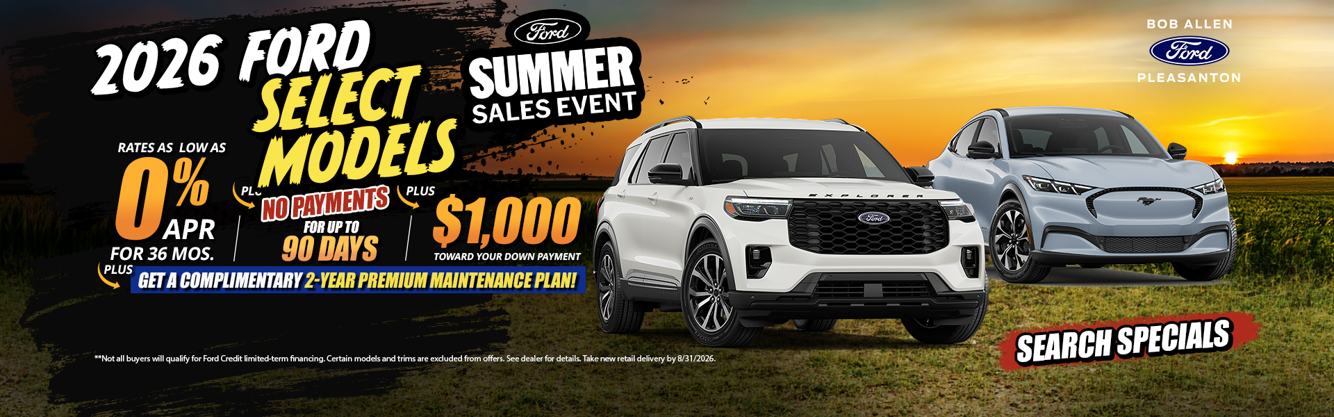  2026 Ford Select Models