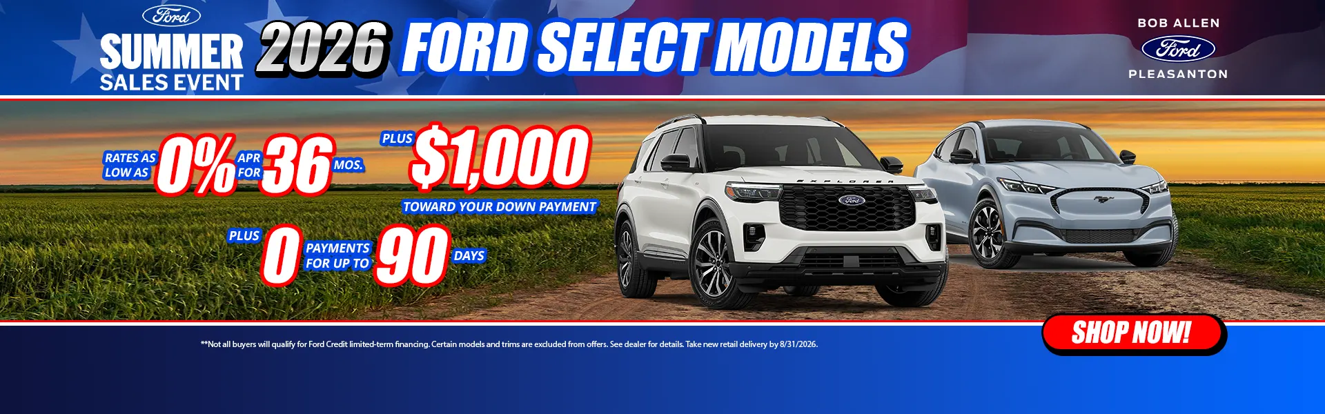 2026 Ford Select Models